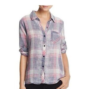 Rails Plaid Button Down Collared Shirt M